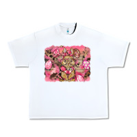 White pink camouflage bunny background Urban Heavy Tee - BarkalooDesign