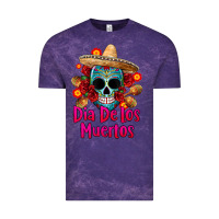 Cloud Purple dia de los muertos Vintage Tee - CTS Tumbler Store