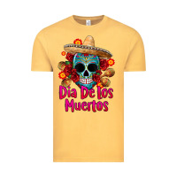 Vintage Mustard dia de los muertos Vintage Tee - CTS Tumbler Store