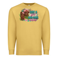 Antique Gold just a girl who loves cows Premium Sweatshirt - MaliasSmallBusiness