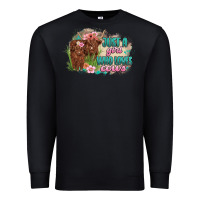 Black just a girl who loves cows Premium Sweatshirt - MaliasSmallBusiness