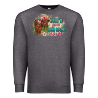 Charcoal Heather just a girl who loves cows Premium Sweatshirt - MaliasSmallBusiness
