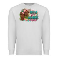 Dove Grey just a girl who loves cows Premium Sweatshirt - MaliasSmallBusiness