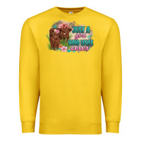 Lemon just a girl who loves cows Premium Sweatshirt - MaliasSmallBusiness