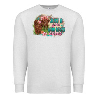 Oatmeal Heather just a girl who loves cows Premium Sweatshirt - MaliasSmallBusiness