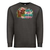 Smoke just a girl who loves cows Premium Sweatshirt - MaliasSmallBusiness