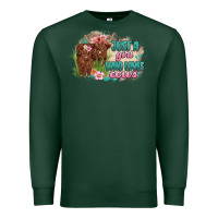 Sports Green just a girl who loves cows Premium Sweatshirt - MaliasSmallBusiness
