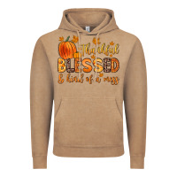 Vintage Coffee thankful blessed and kind of a mess Vintage Hoodie - Zillion Design Studio