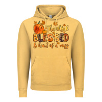 Vintage Mustard thankful blessed and kind of a mess Vintage Hoodie - Zillion Design Studio