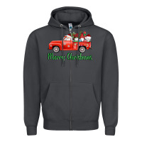 Smoke merry christmas truck gnomes Zipper Hoodie - AdoDesignShop