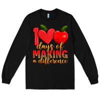 Black 100 days of making a difference Long Sleeve Tee - Artiststas