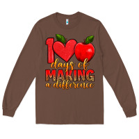 Chestnut 100 days of making a difference Long Sleeve Tee - Artiststas