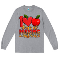Heather Grey 100 days of making a difference Long Sleeve Tee - Artiststas