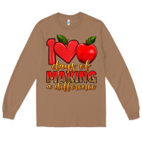 Toasted Coconut 100 days of making a difference Long Sleeve Tee - Artiststas
