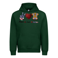 Forest Green Peace Love Veteran Urban Hoodie - Bettercallsaul