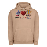 Pigment Burro Peace Love Veteran Urban Hoodie - Bettercallsaul