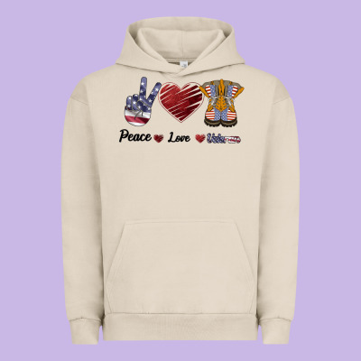 Peace Love Veteran Urban Hoodie Designed By Bettercallsaul