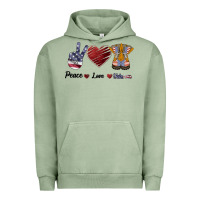 Pigment Oil Green Peace Love Veteran Urban Hoodie - Bettercallsaul