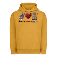 Pigment Peanut Butter Peace Love Veteran Urban Hoodie - Bettercallsaul