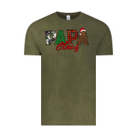 Vintage Olive papa claus Vintage Tee - BarkalooDesign