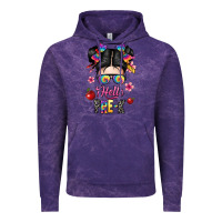 Cloud Purple hello pre k Vintage Hoodie - texasbilliewilder