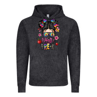 Vintage Black hello pre k Vintage Hoodie - texasbilliewilder