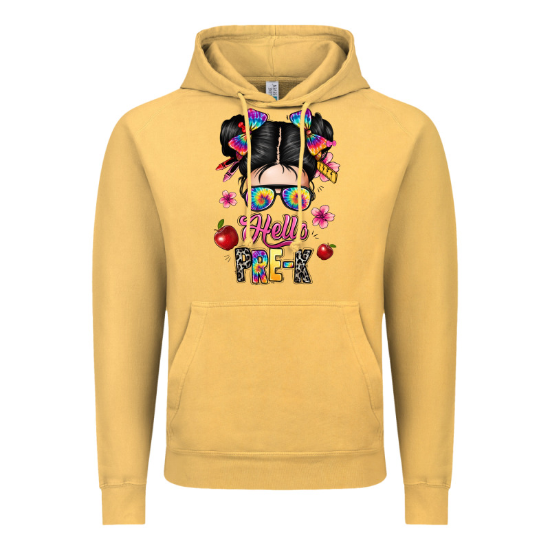 Hello Pre K Vintage Hoodie by texasbilliewilder | Teevron