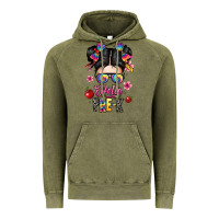 Vintage Olive hello pre k Vintage Hoodie - texasbilliewilder