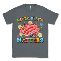 Charcoal Heather mental health matters Classic Tee - Artiststas