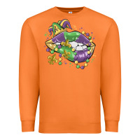 Carrot mardi gras lips Premium Sweatshirt - MaliasSmallBusiness