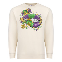 Sandshell mardi gras lips Premium Sweatshirt - MaliasSmallBusiness