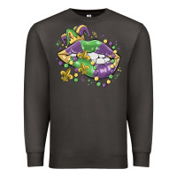 Smoke mardi gras lips Premium Sweatshirt - MaliasSmallBusiness
