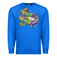True Royal mardi gras lips Premium Sweatshirt - MaliasSmallBusiness