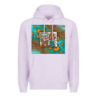 Lilac Fall Autumn Leopard Serape Mama Premium Hoodie - LillyAllenDesigns