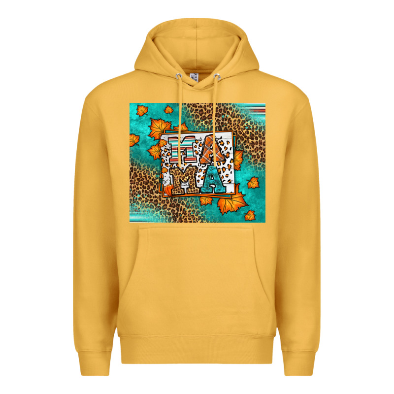 Fall Autumn Leopard Serape Mama Premium Hoodie by LillyAllenDesigns | Teevron