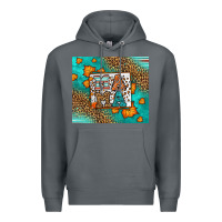 Rock Fall Autumn Leopard Serape Mama Premium Hoodie - LillyAllenDesigns