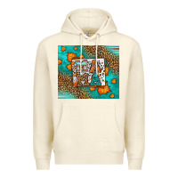 Sandshell Fall Autumn Leopard Serape Mama Premium Hoodie - LillyAllenDesigns