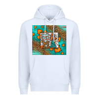 White Fall Autumn Leopard Serape Mama Premium Hoodie - LillyAllenDesigns