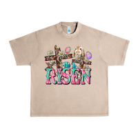 French Oak He is risen Easter Day Urban Heavy Tee - CowGirlArtShop