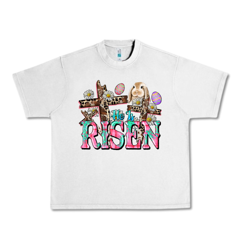 He Is Risen Easter Day Urban Heavy Tee by CowGirlArtShop | Teevron