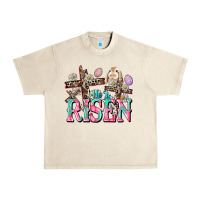 Sandshell He is risen Easter Day Urban Heavy Tee - CowGirlArtShop