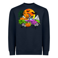 Navy halloween farm truck Heavyweight Sweatshirt - Zillion Design Studio