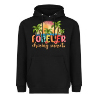 Black forever chasing sunsets Heavyweight Hoodie - MaliasSmallBusiness