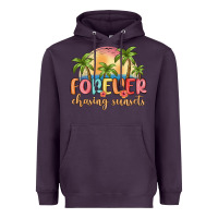 Plum forever chasing sunsets Heavyweight Hoodie - MaliasSmallBusiness