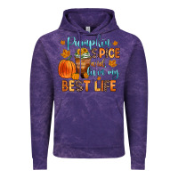 Cloud Purple pumpkin spice and livin  my best life Vintage Hoodie - Zillion Design Studio