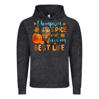 Vintage Black pumpkin spice and livin  my best life Vintage Hoodie - Zillion Design Studio