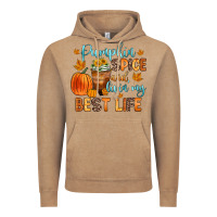 Vintage Coffee pumpkin spice and livin  my best life Vintage Hoodie - Zillion Design Studio