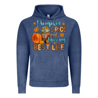 Vintage Denim pumpkin spice and livin  my best life Vintage Hoodie - Zillion Design Studio