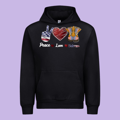 Peace Love Veteran Urban Hoodie Designed By Bettercallsaul