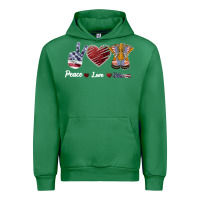 Emerald Peace Love Veteran Urban Hoodie - Bettercallsaul
